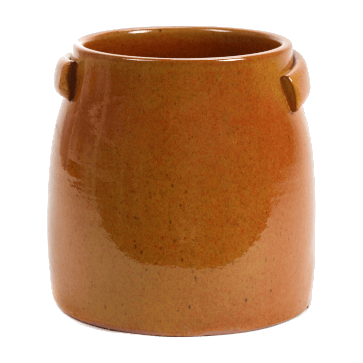 Orange terracotta flower pot 25x24cm Tabor - SERAX - The Cool Republic