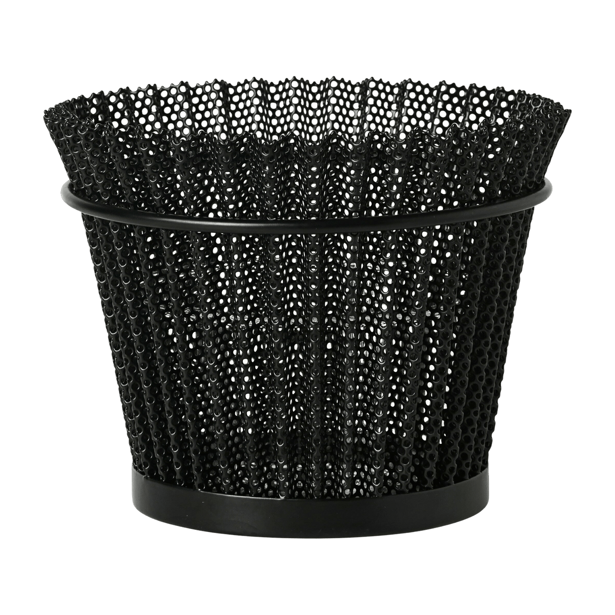 Pot de fleurs en tôle perforée noire 15 cm Matégot - Gubi - The Cool Republic