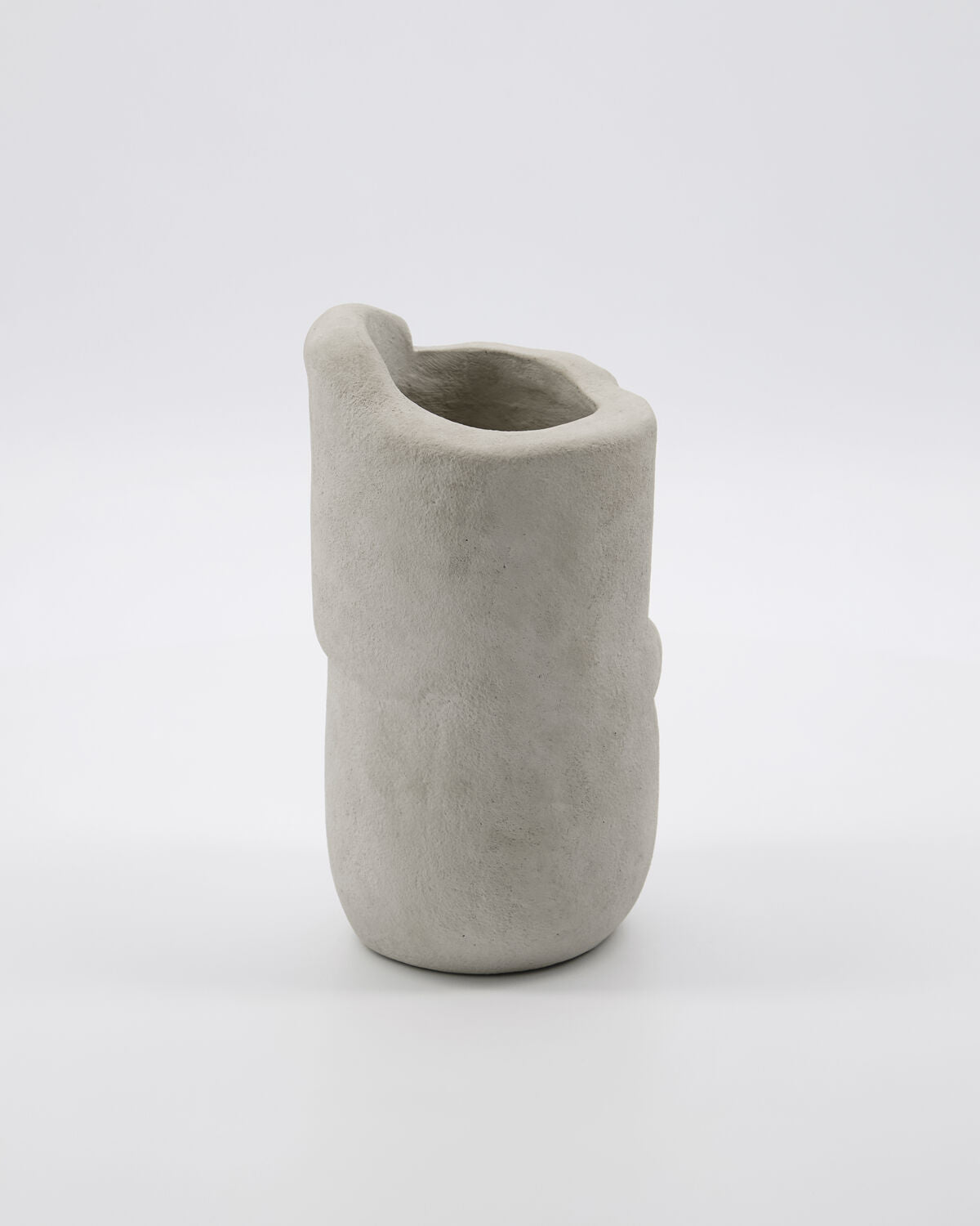 Pot de rangement en faïence gris 10x18cm Handy - House Doctor - The Cool Republic