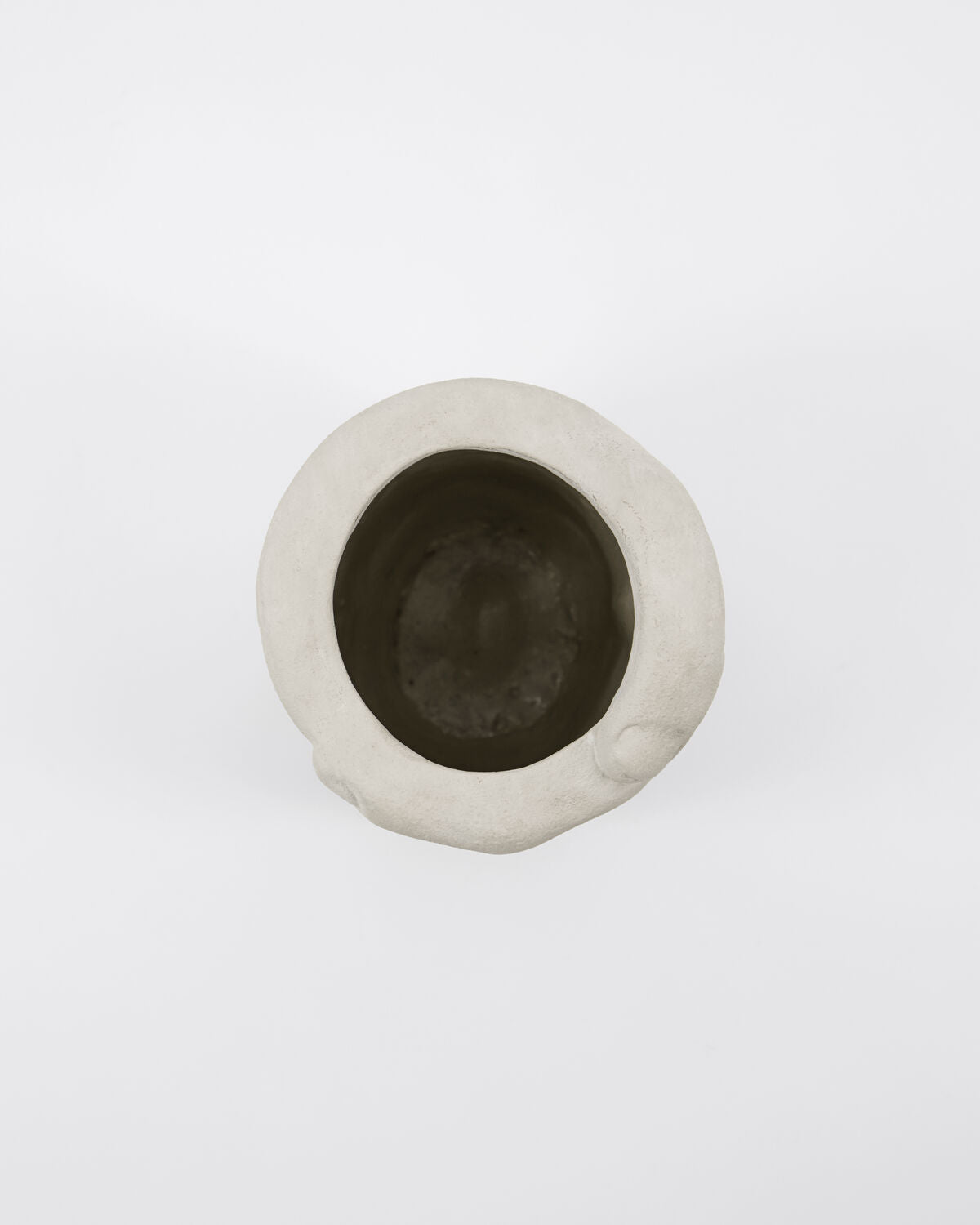 Pot de rangement en faïence gris 10x18cm Handy - House Doctor - The Cool Republic