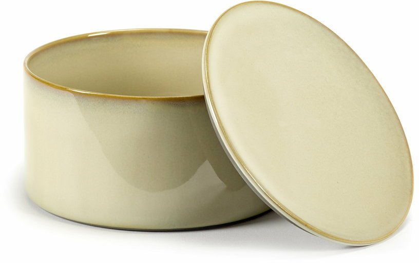 Pot de rangement en grès beige 13cm - Serax - The Cool Republic