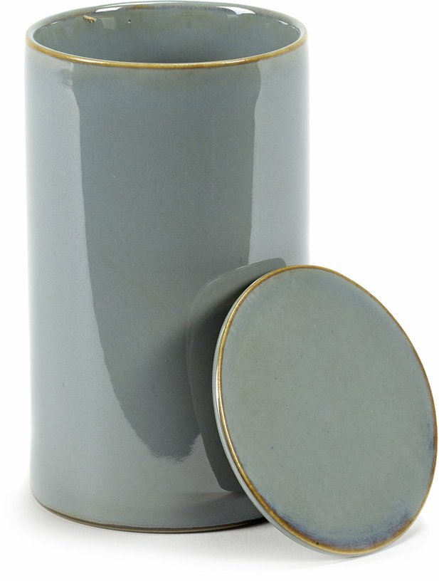 Pot de stockage en grès bleu 13 cm - Serax - The Cool Republic