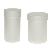Pot de stockage en verre dépoli taille L (lot de 2) Pop - Hübsch - The Cool Republic