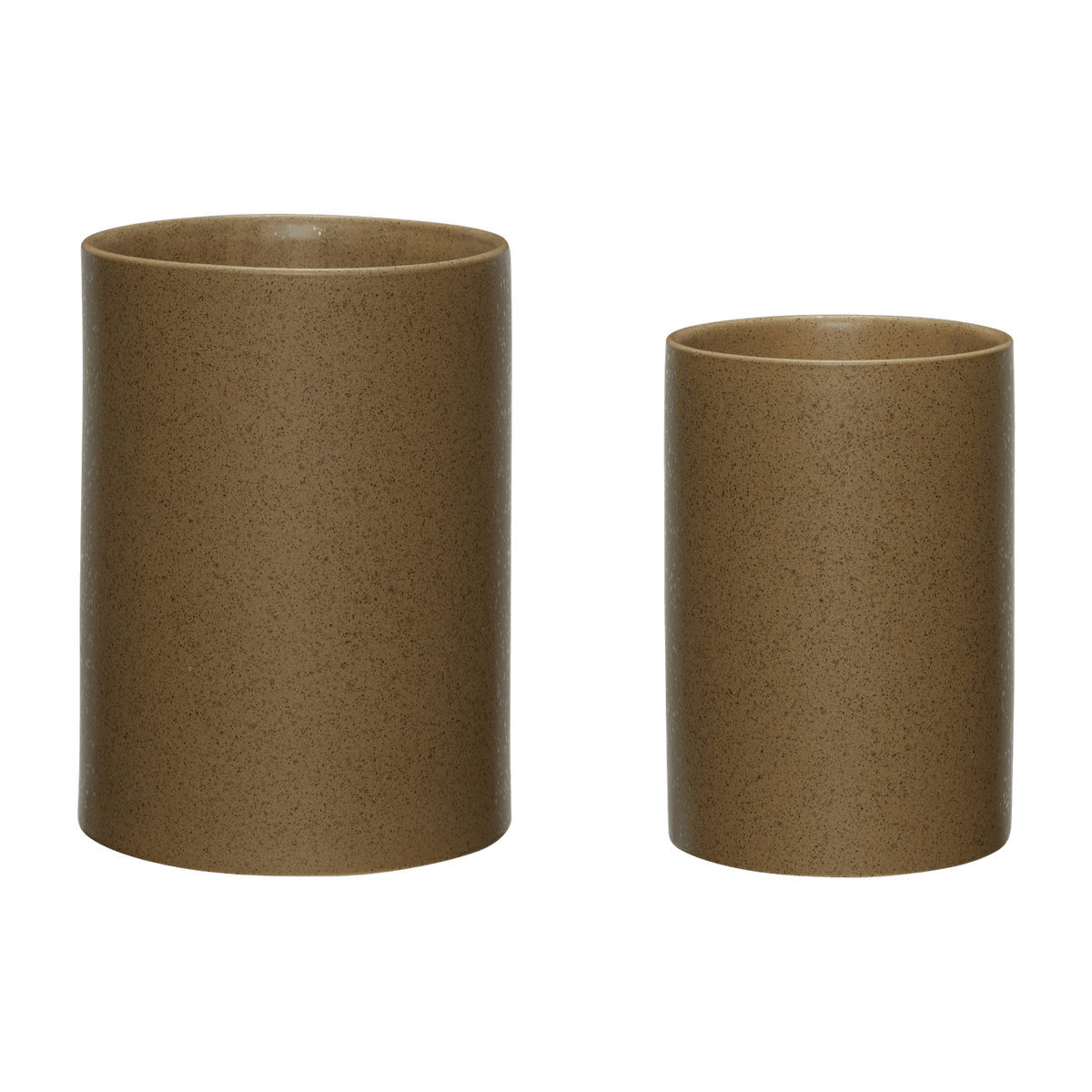 Edna Pots Brown (Set Of 2) - Hübsch - The Cool Republic