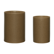 Edna Pots Brown (Set Of 2) - Hübsch - The Cool Republic