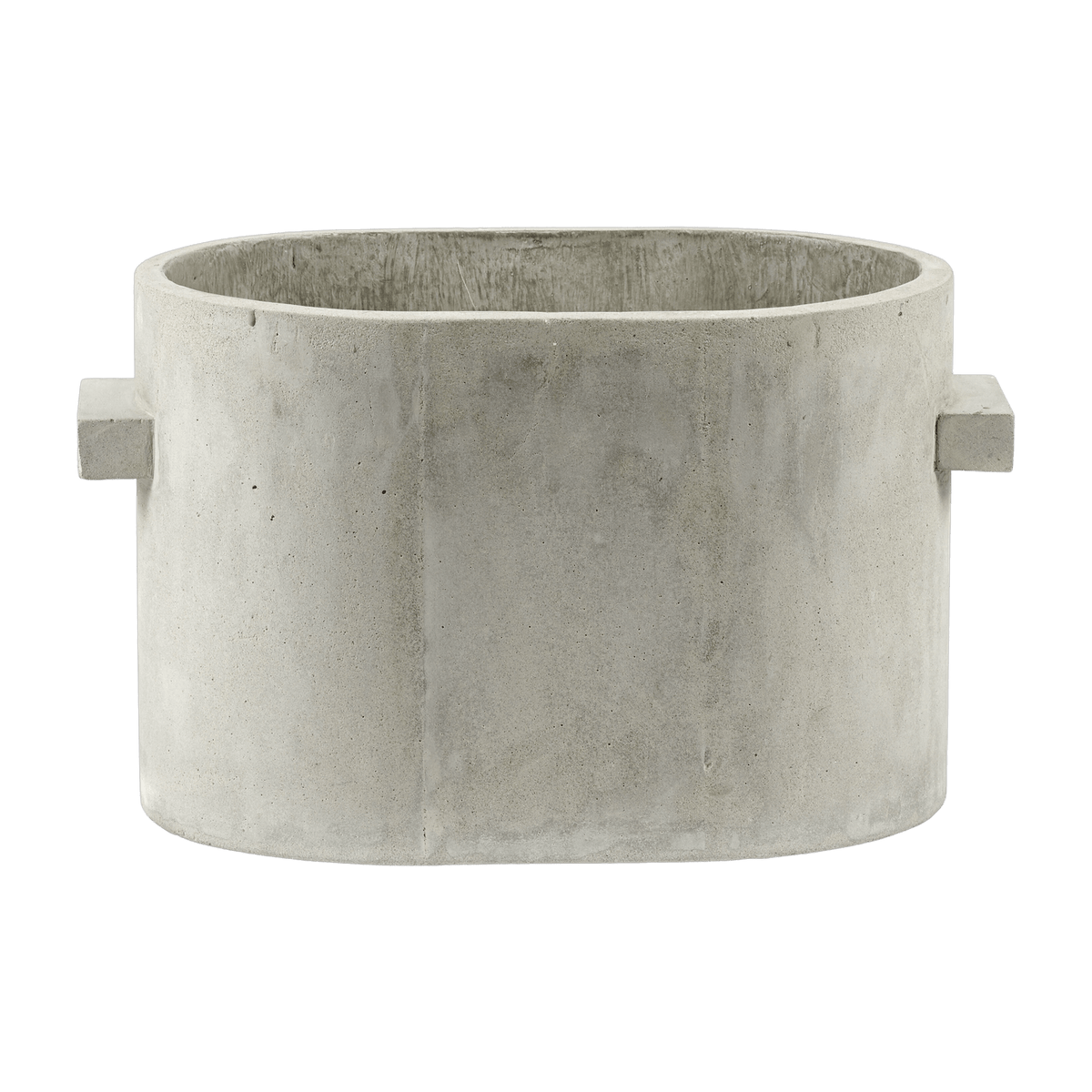 Pot ovale en béton gris clair 34cm - Serax - The Cool Republic