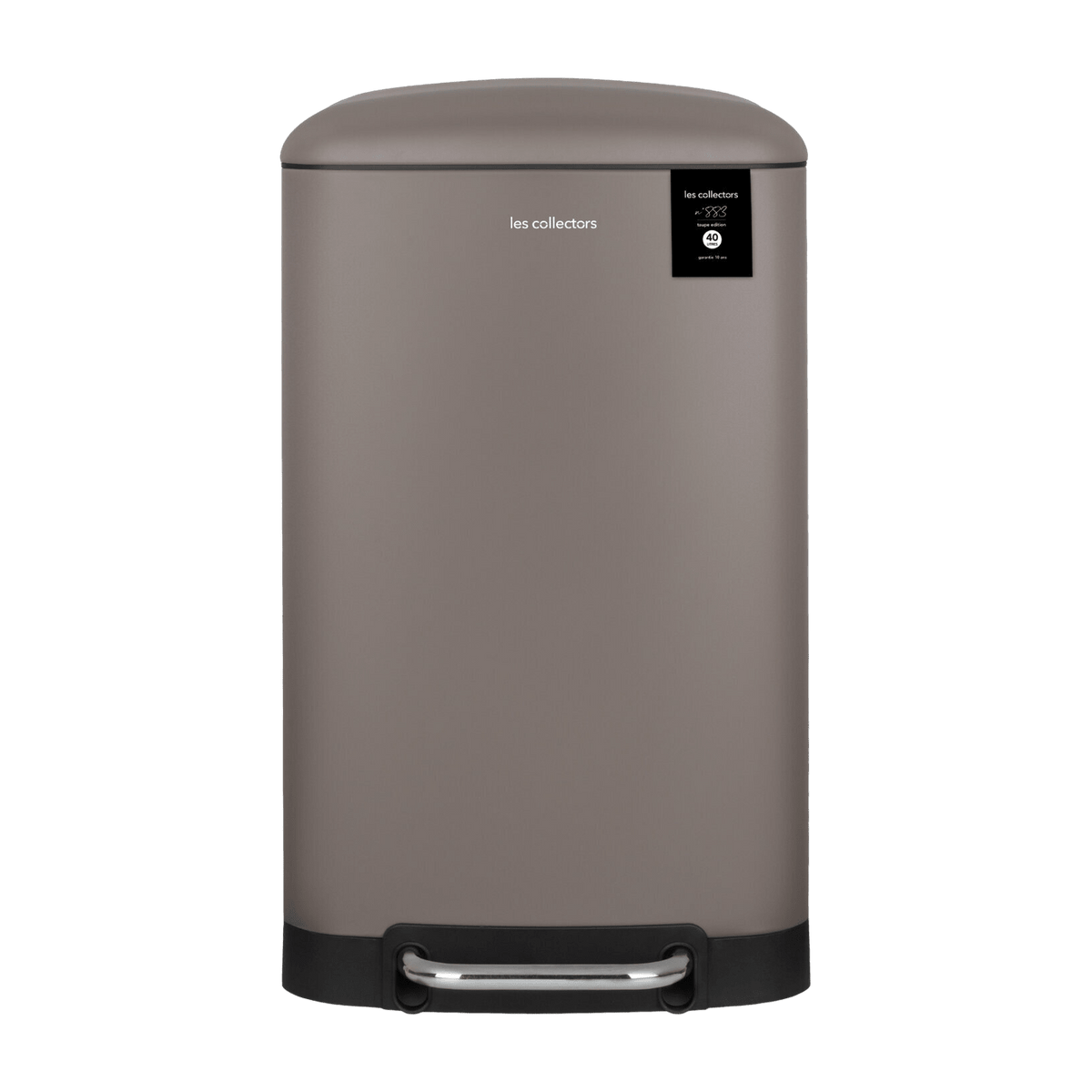 Pedal garbage can taupe 40L - Les Collectors - The Cool Republic