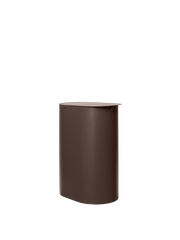 Poubelle en acier marron foncé 36 cm Enkel - Ferm Living - The Cool Republic