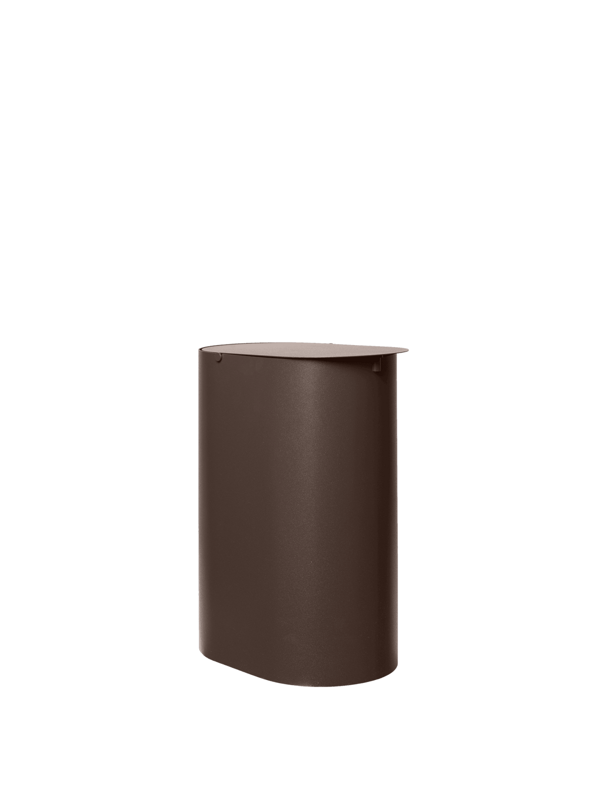 Poubelle en acier marron foncé 36 cm Enkel - Ferm Living - The Cool Republic