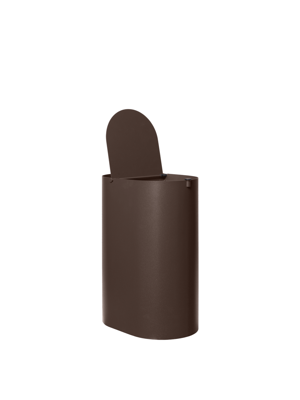 Poubelle en acier marron foncé 36 cm Enkel - Ferm Living - The Cool Republic