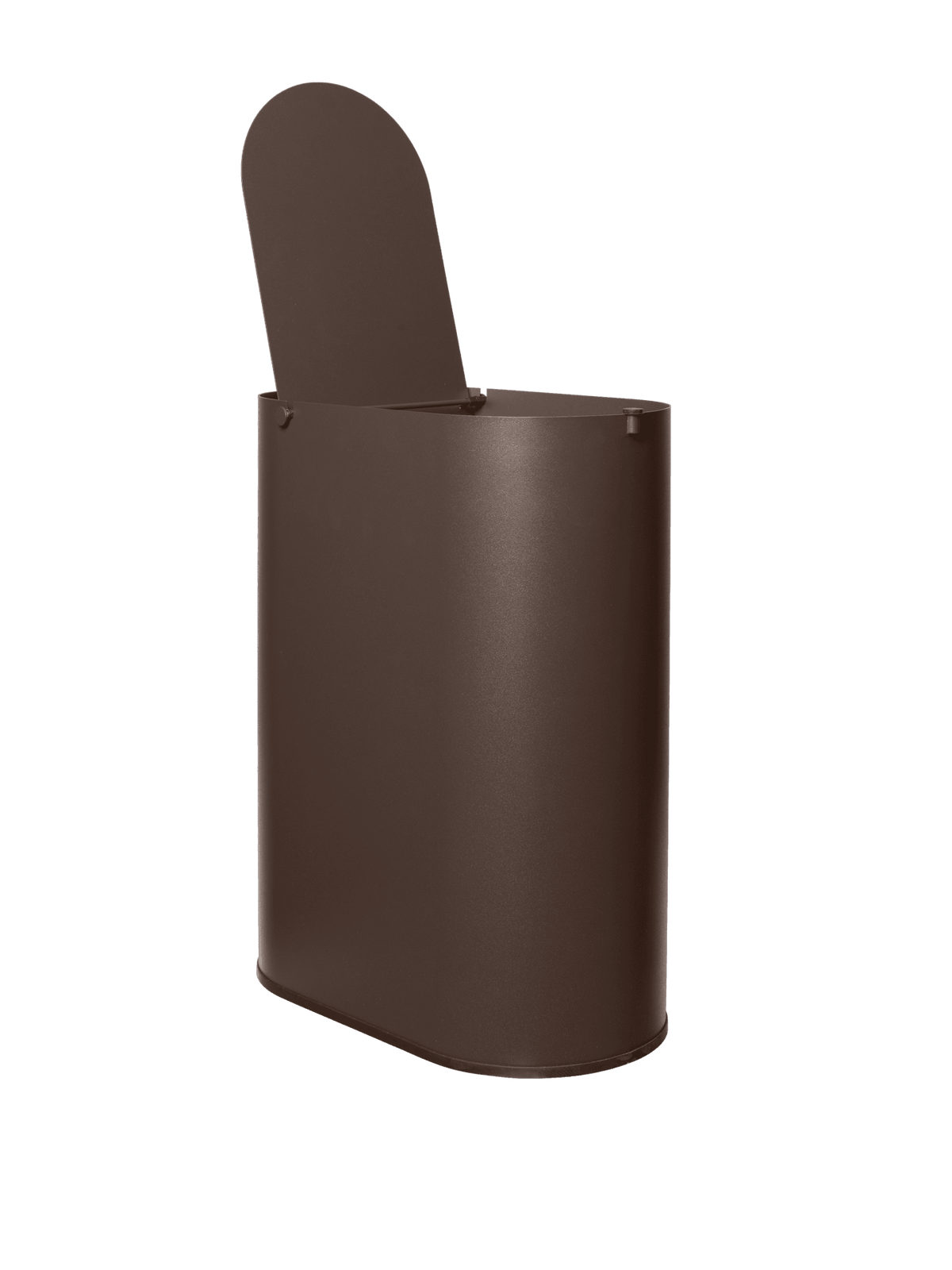 Poubelle en acier marron foncé 50 cm Enkel - Ferm Living - The Cool Republic