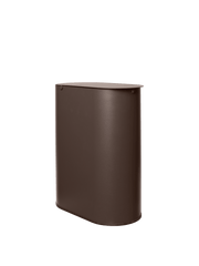 Poubelle en acier marron foncé 50 cm Enkel - Ferm Living - The Cool Republic