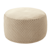 Pouf beige Berenice - Meme Design - The Cool Republic