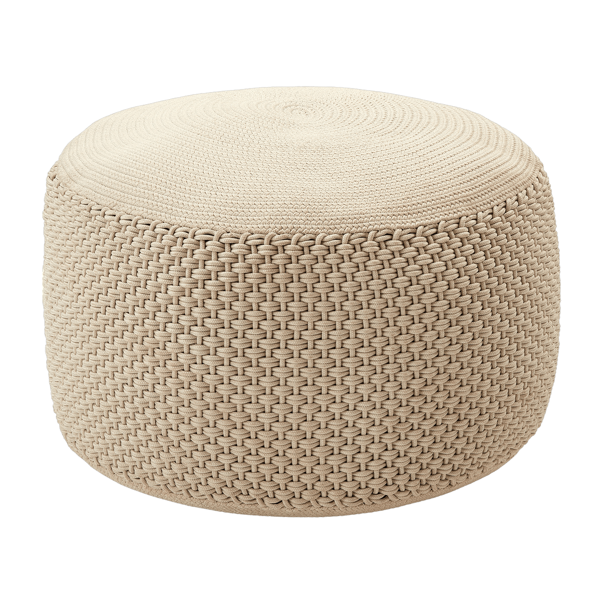Pouf beige Berenice - Meme Design - The Cool Republic
