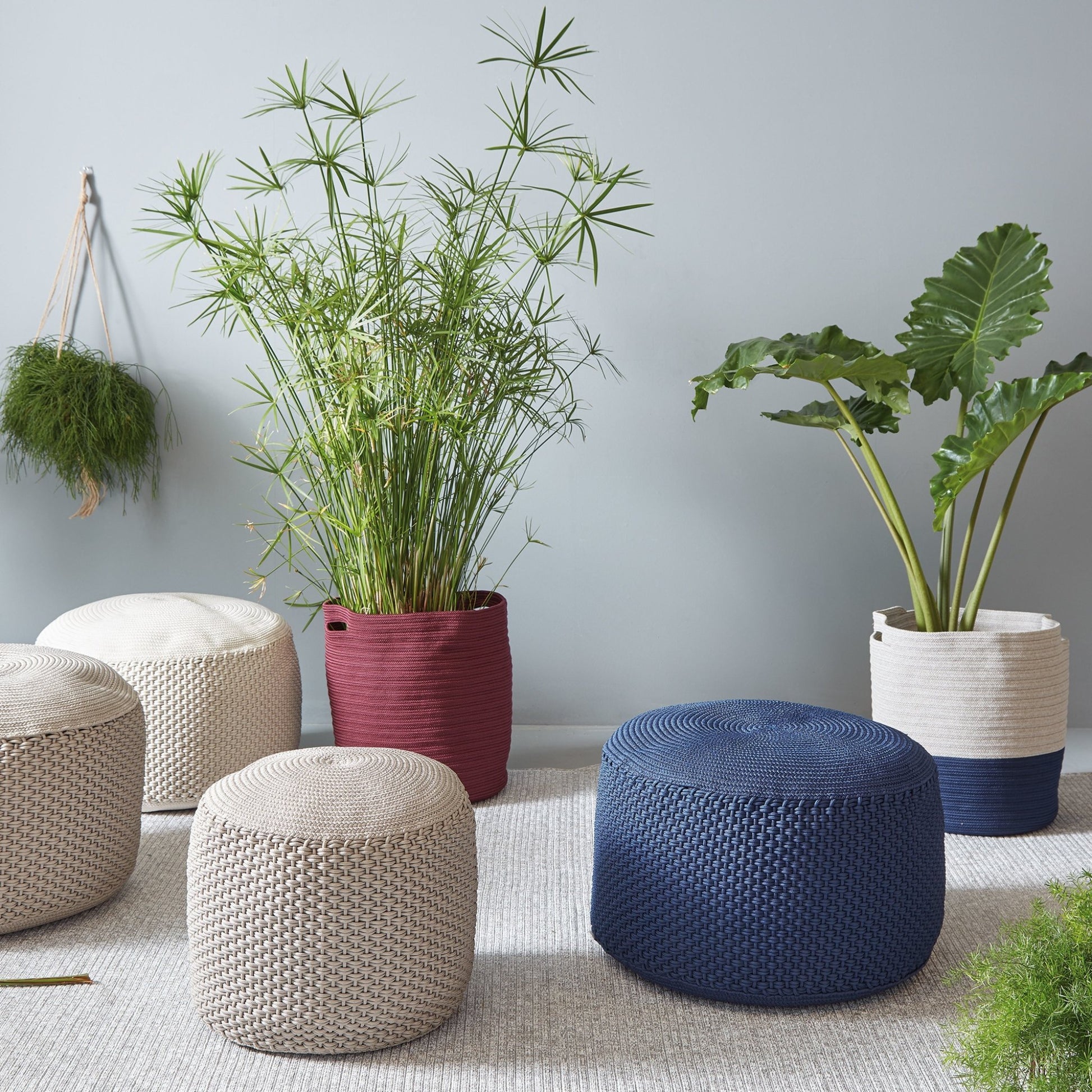Pouf beige Berenice - Meme Design - The Cool Republic
