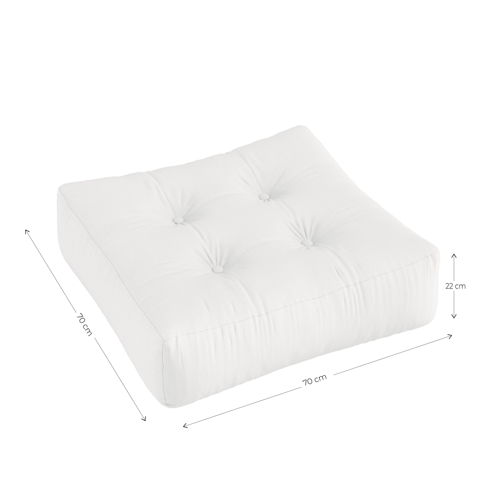 Pouf beige blé 70x22cm More - Karup Design - The Cool Republic