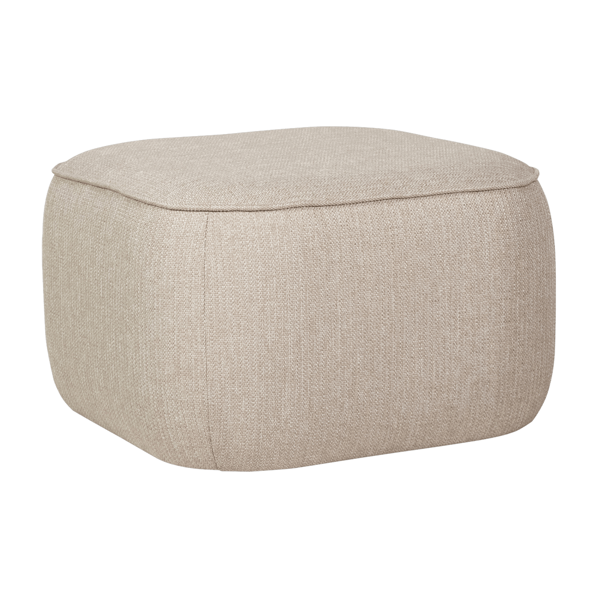 Pouf beige Cube - Hübsch - The Cool Republic