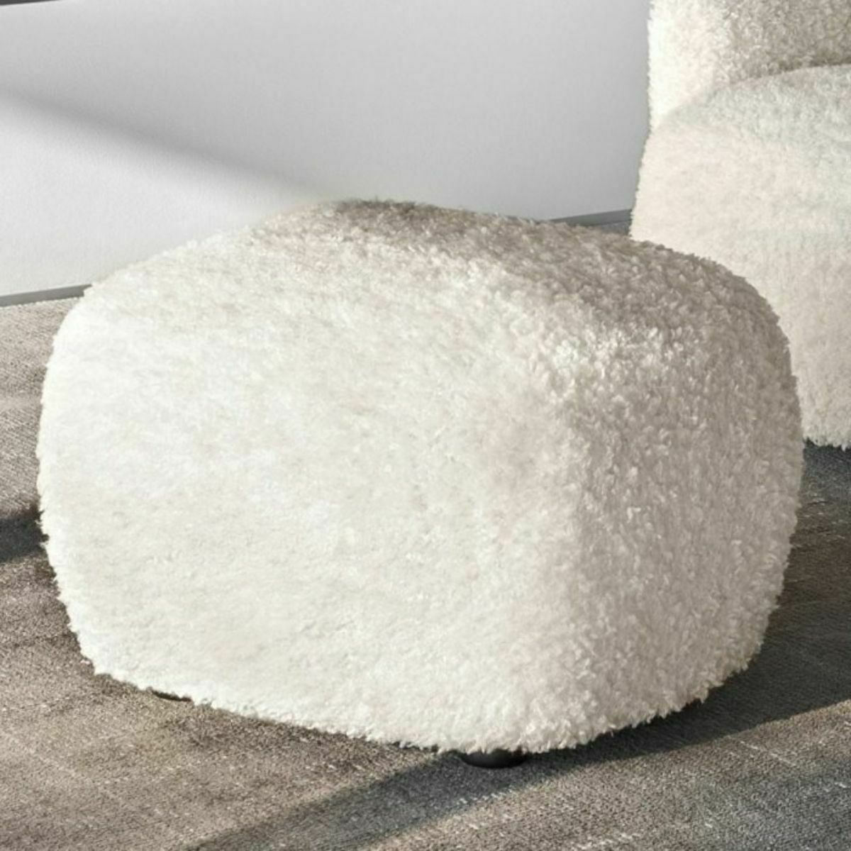 Pouf blanc Bear Loll 08 - Gervasoni - The Cool Republic