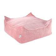 Pouf carré en velours côtelé rose 60 x 60 cm - Wigiwama - The Cool Republic