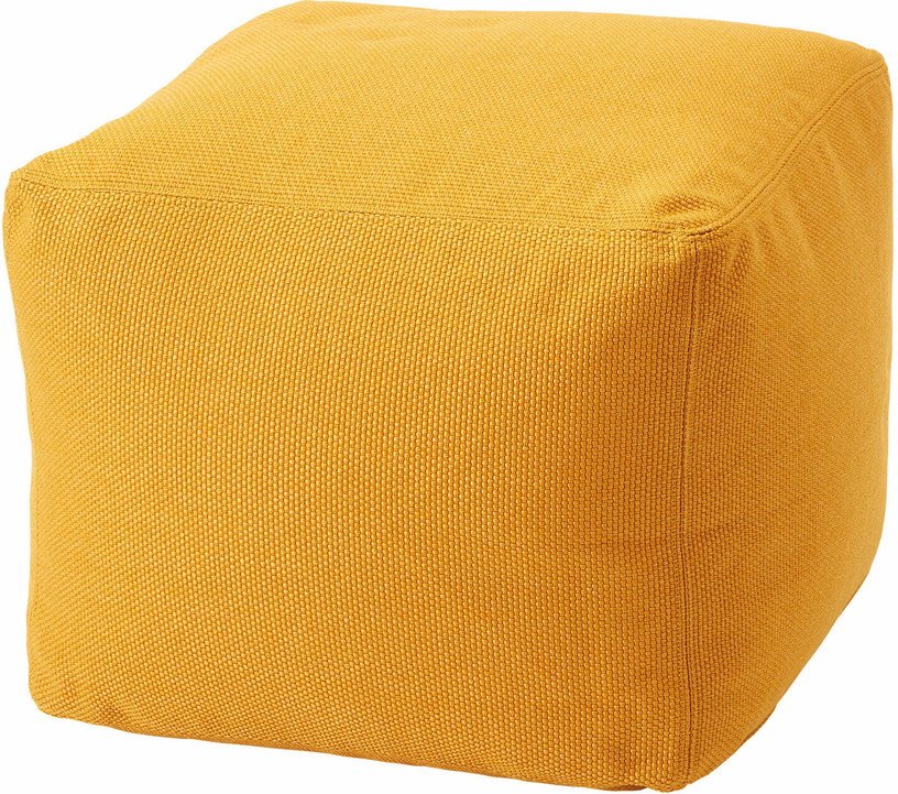 Pouf d'extérieur 50 x 50 cm jaune Archimede - Meme Design - The Cool Republic