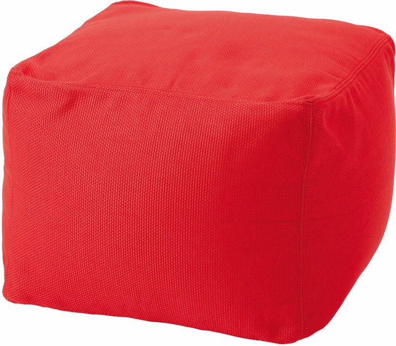Pouf d'extérieur 50 x 50 cm rouge Archimede - Meme Design - The Cool Republic