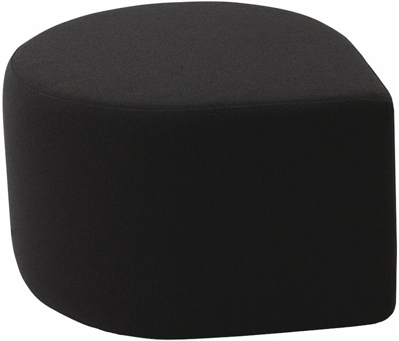 Pouf en bouclé gris anthracite 70 x 60 cm Stilla - AYTM - The Cool Republic