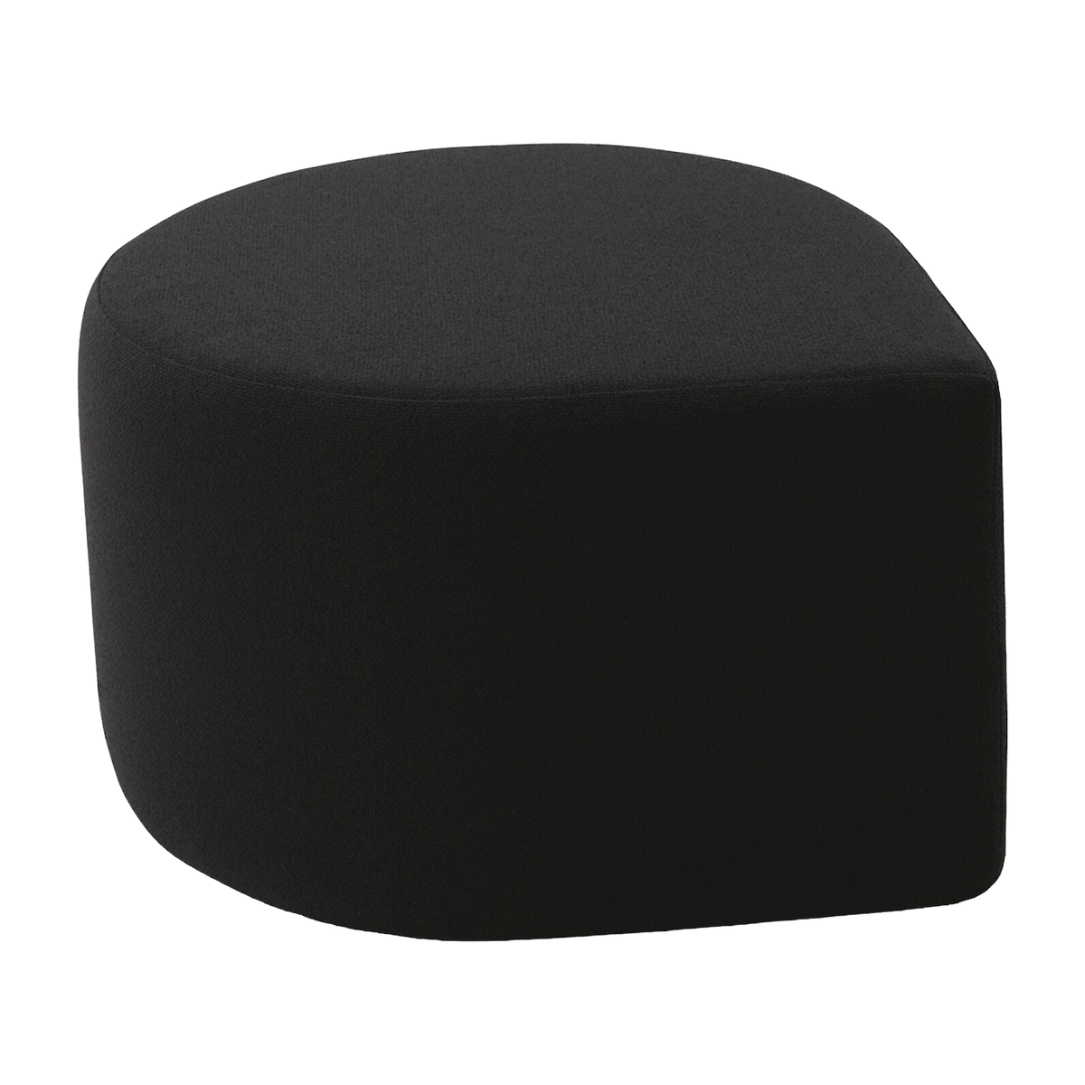 Pouf en bouclé gris anthracite 70 x 60 cm Stilla - AYTM - The Cool Republic
