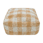 Pouf en coton jaune 40 x 20 cm Vichy - Lorena Canals - The Cool Republic