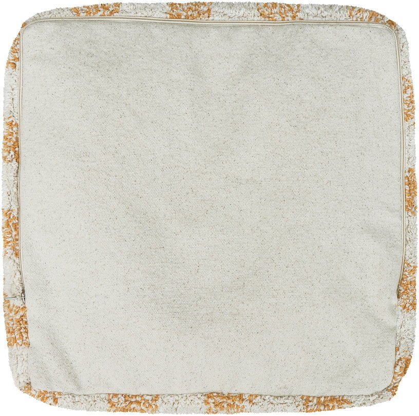 Pouf en coton jaune 40 x 20 cm Vichy - Lorena Canals - The Cool Republic