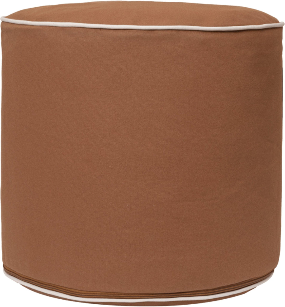 Pouf en coton organique rouille 34x40cm Billow - Ferm living - The Cool Republic