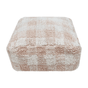 Pouf en coton rose 40 x 20 cm Vichy - Lorena Canals - The Cool Republic