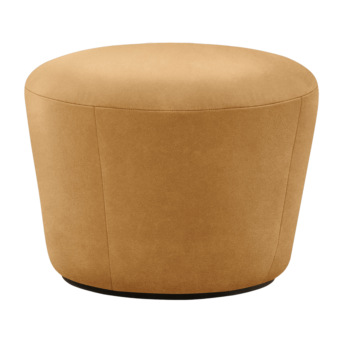 Leather pouf Cognac Naïve - Emko - The Cool Republic