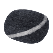 Pouf en laine anthracite marbré S Hugo - myfelt - The Cool Republic