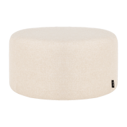 Pouf en laine beige 25 cm Folk - noo.ma - The Cool Republic