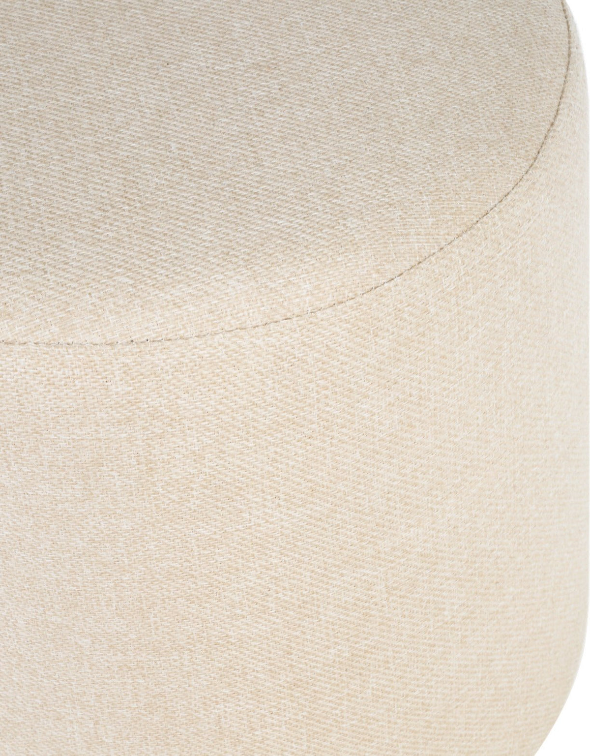Pouf en laine beige 40 cm Folk - noo.ma - The Cool Republic