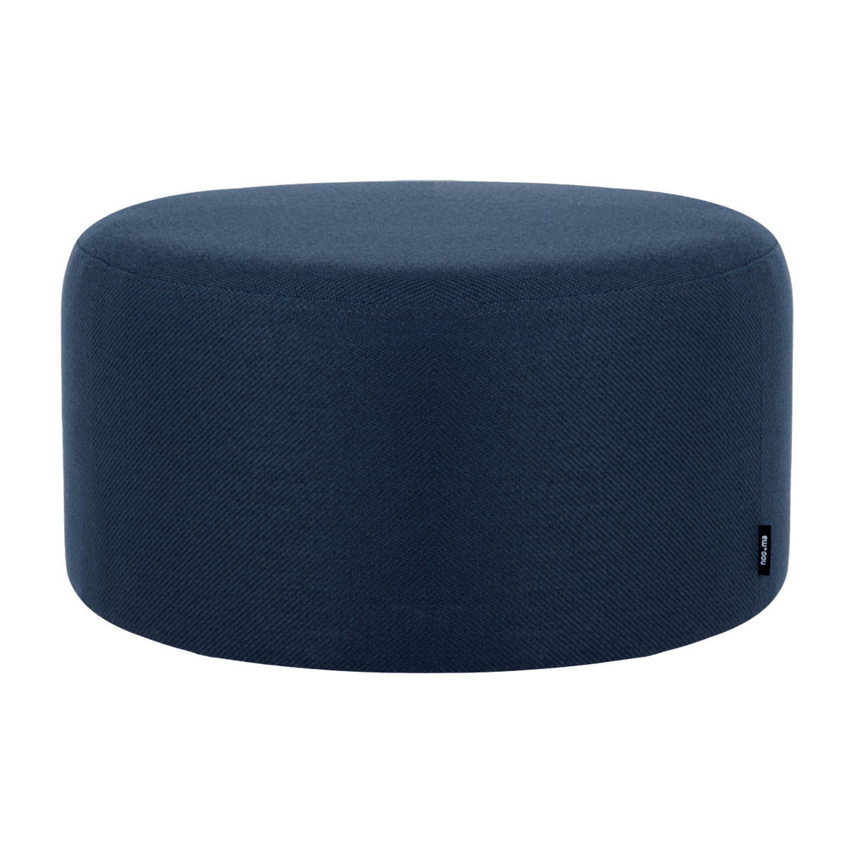 Pouf en laine bleu 25 cm Folk - noo.ma - The Cool Republic