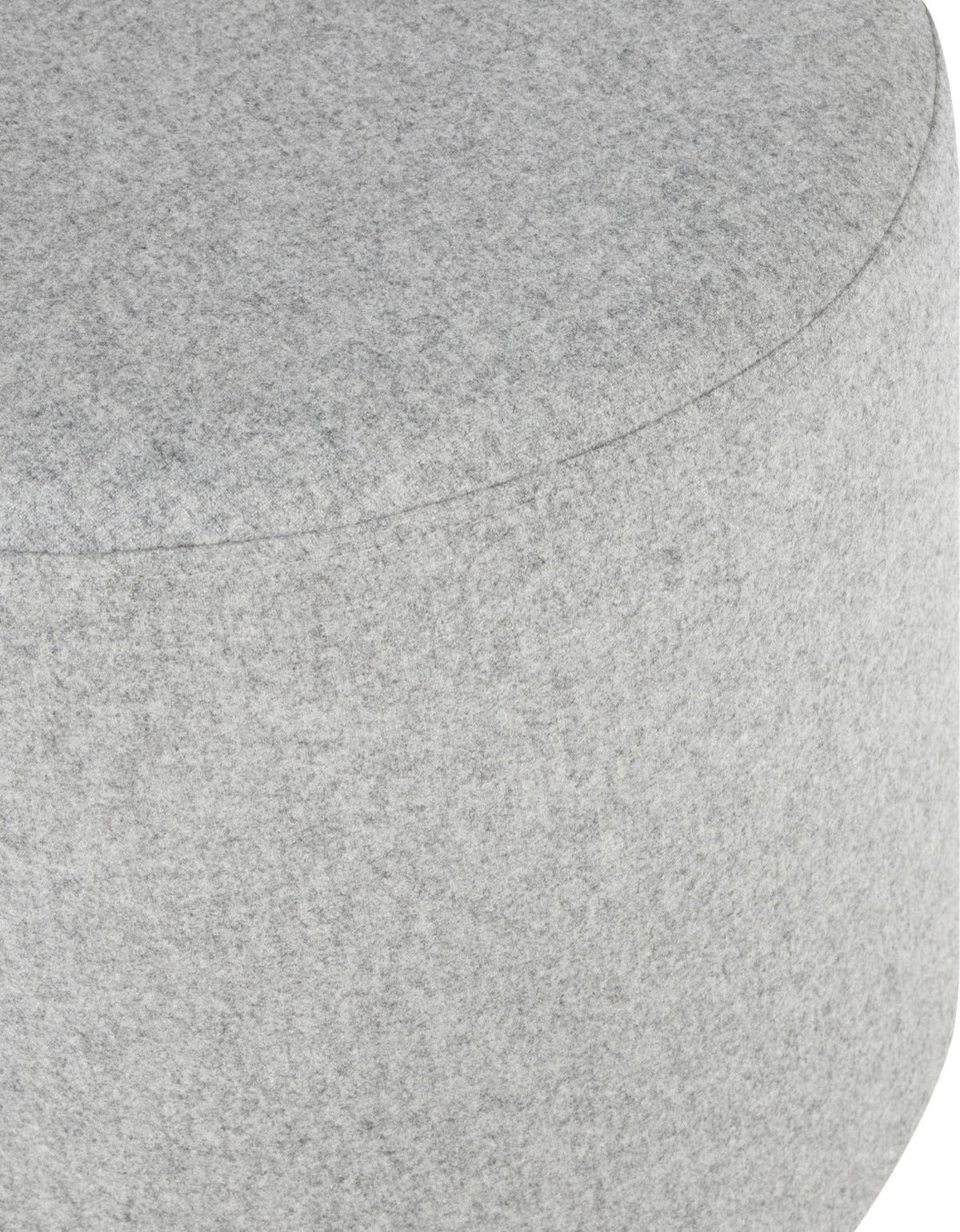 Pouf en laine gris Folk 25 cm - noo.ma - The Cool Republic