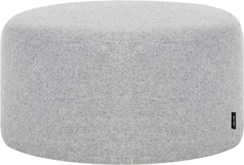 Pouf en laine gris Folk 25 cm - noo.ma - The Cool Republic