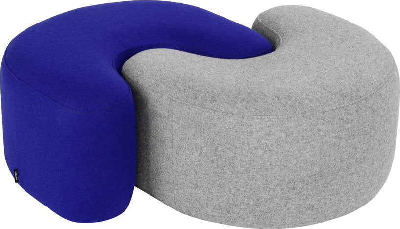 Pouf en laine gris Ü - noo.ma - The Cool Republic