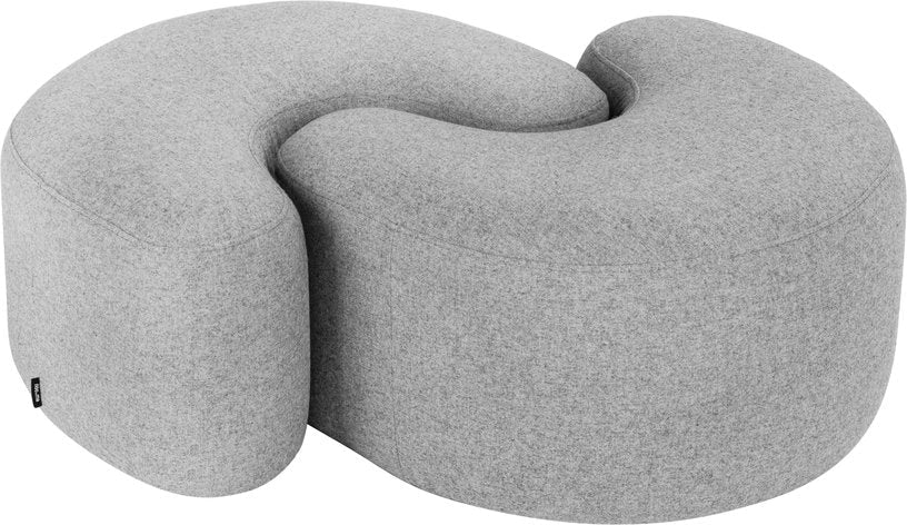 Pouf en laine gris Ü - noo.ma - The Cool Republic