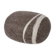Pouf en laine marron marbré M Alwin - myfelt - The Cool Republic