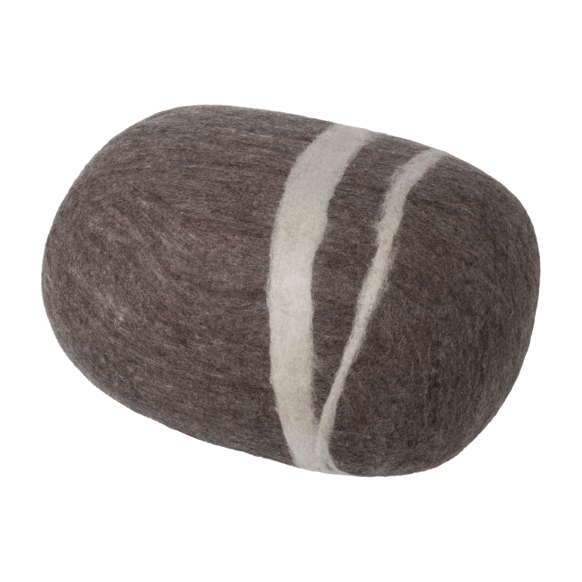 Pouf en laine marron marbré XXL Alwin - myfelt - The Cool Republic
