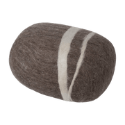 Pouf en laine marron marbré XXL Alwin - myfelt - The Cool Republic