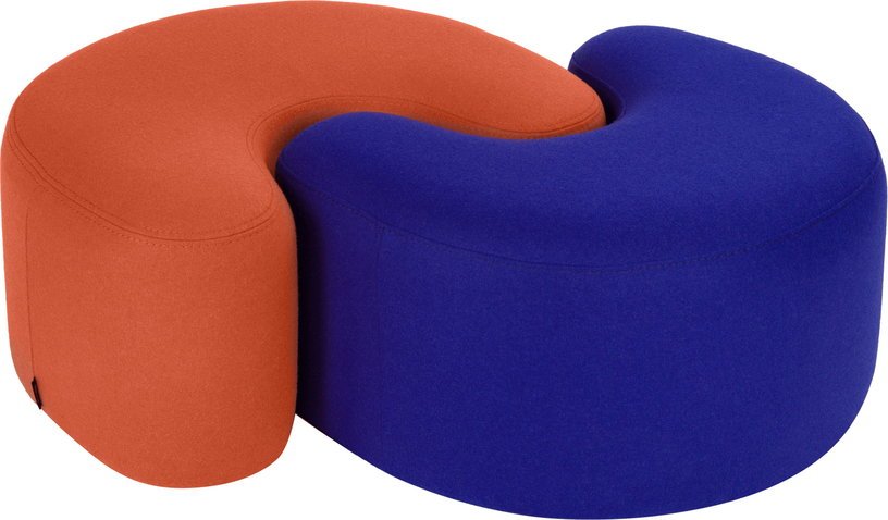 Pouf en laine myrtille Ü - noo.ma - The Cool Republic