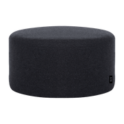 Pouf en laine noir 25 cm Folk - noo.ma - The Cool Republic