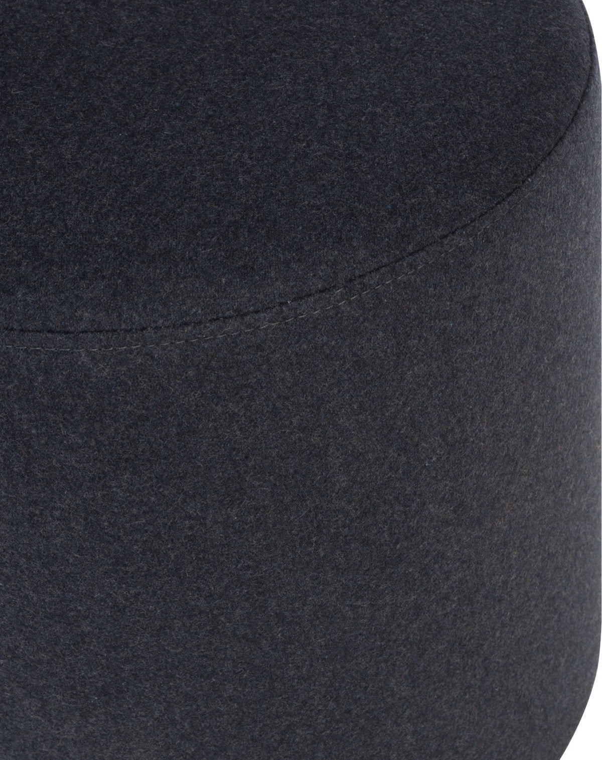 Pouf en laine noir 40 cm Folk - noo.ma - The Cool Republic