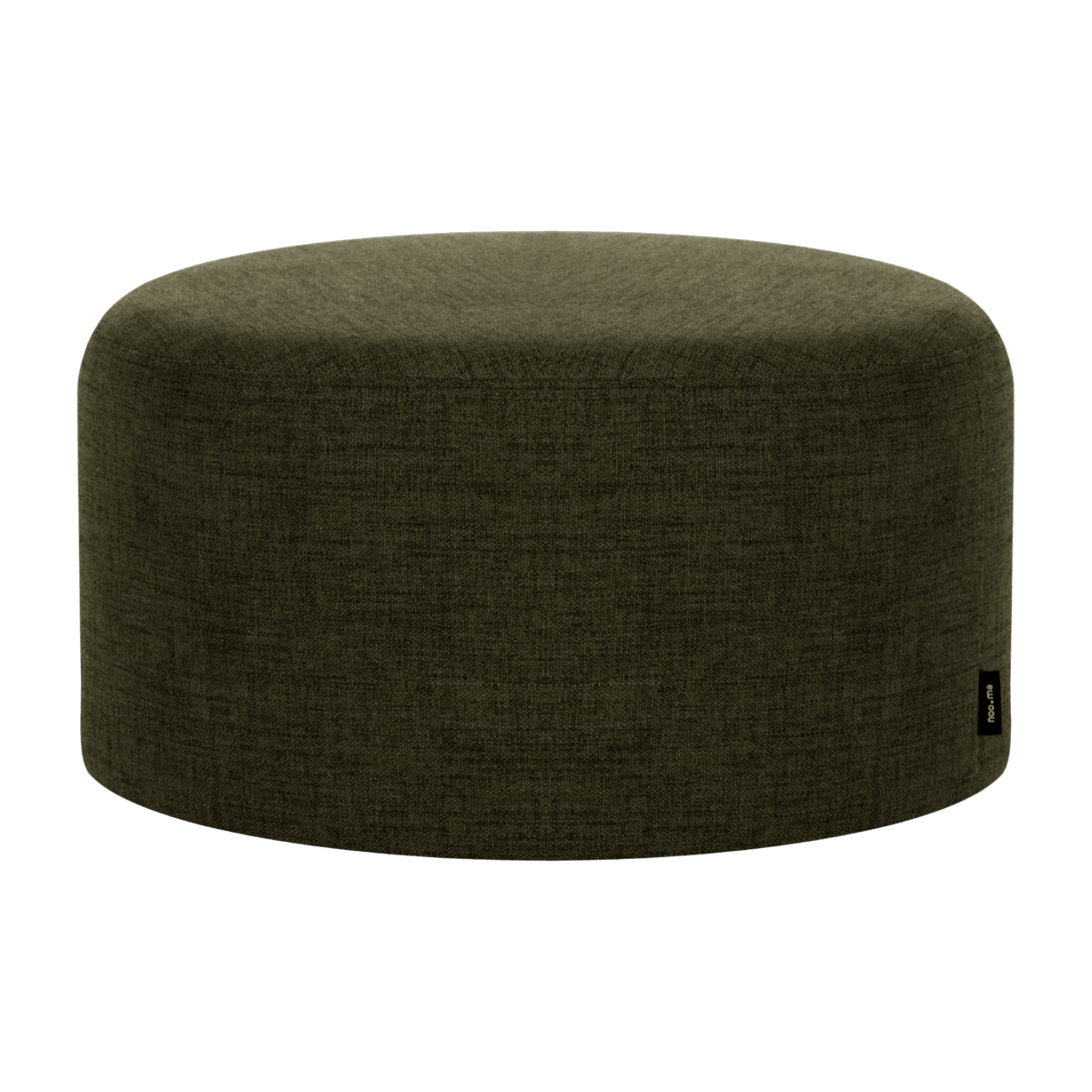 Pouf en laine olive 25 cm Folk - noo.ma - The Cool Republic