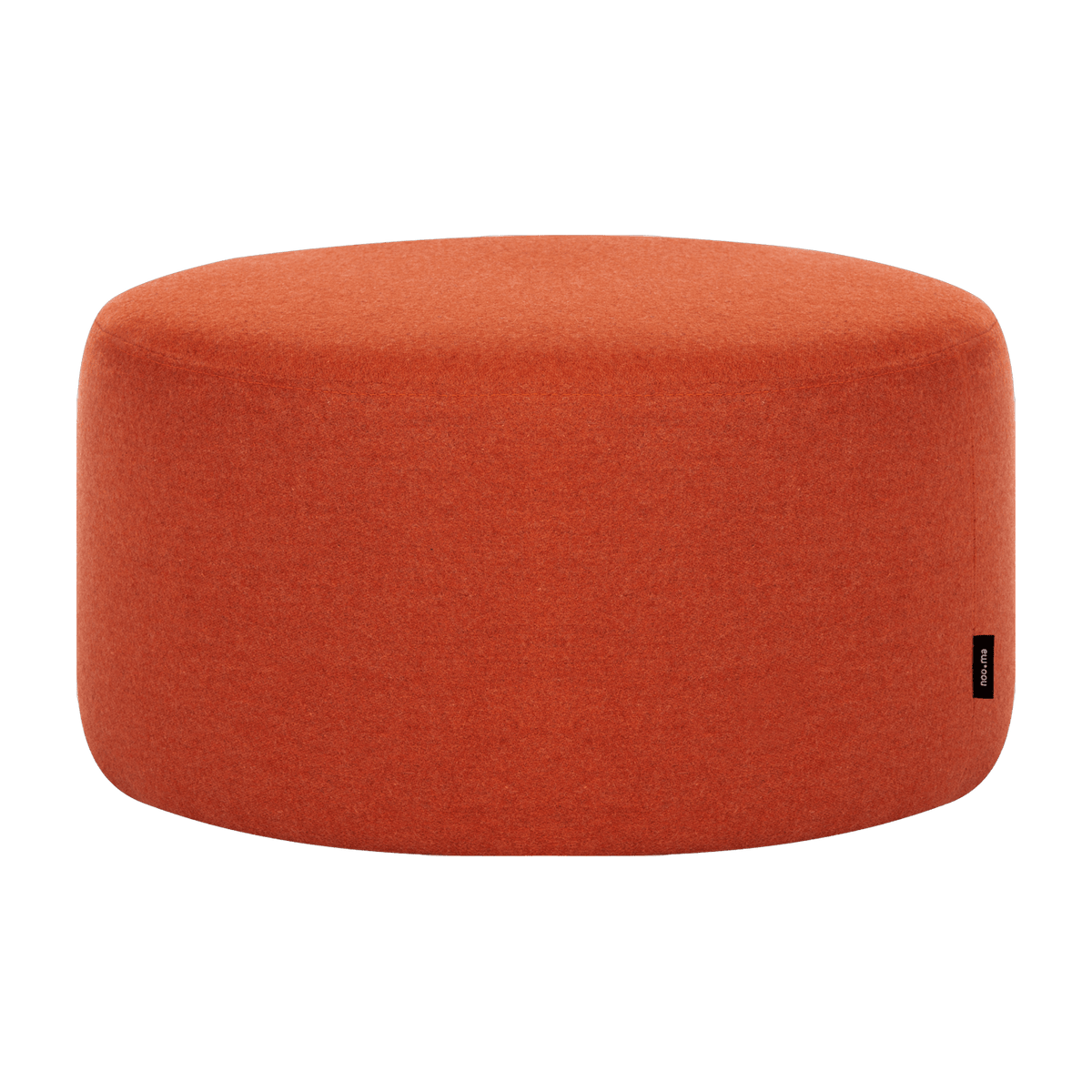 Pouf en laine terracotta 25 cm Folk - noo.ma - The Cool Republic