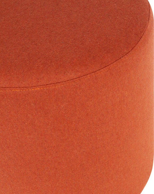 Pouf en laine terracotta 40 cm Folk - noo.ma - The Cool Republic