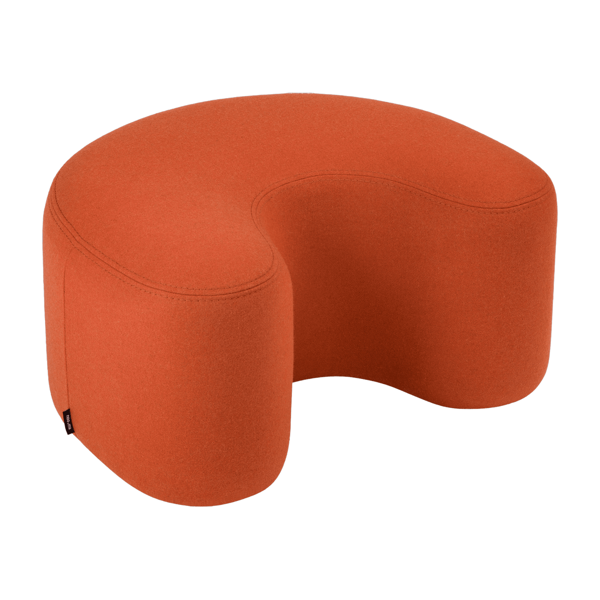 Pouf en laine terracotta Ü - noo.ma - The Cool Republic
